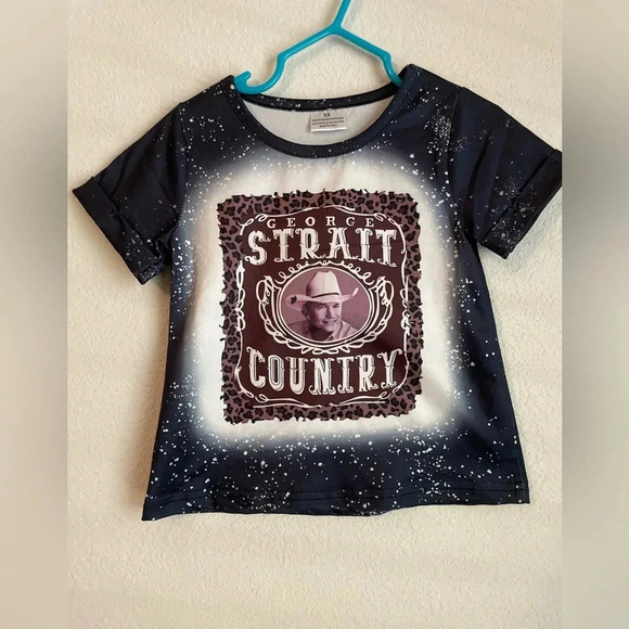 Boutique George Strait short sleeve graphic top size XS/2T - Picture 1 of 3